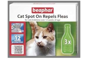 Beaphar Cat Spot On Repels Fleas (3 Tube)