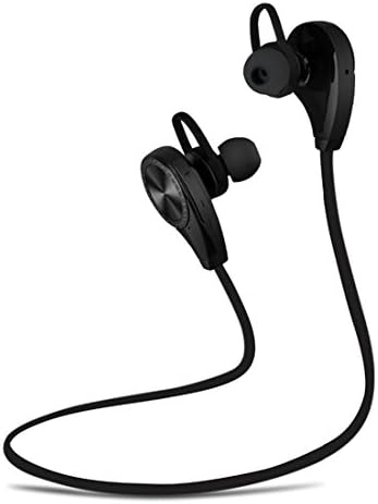 Joyeer Bluetooth Sports Music Headphone Sweatproof Stereo Handsfree Headset Wireless Earphones In-Ear Earbud For All phones , black