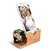 Produktbild Apple Armbanduhr Stand (38 und 42 mm) | Bambus Holz Ladestation Dock Ständer Halterung für Apple Watch, iPhone X 8 7 6S 6 Plus SE Samsung Galaxy LG HTC Blackberry Huawei etc.