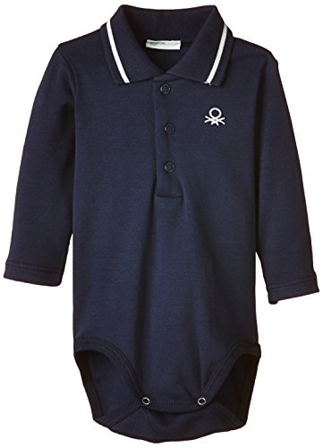 United Colors of Benetton Baby-Boys 3809MB307 Polo Bodysuit, Blue (Navy), 3 to 6 months (Manufacturer Size: 62 cms)