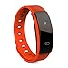 Produktbild Fuibo Smartwatch, QS80 Bluetooth Smart Watch Armband Fitness Pulsmesser für Android IOS | Intelligente Armbanduhr Sport Fitness Tracker Armband (Orange)