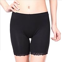 E-369 STORE Women's Elastic Safety Lace Pants Leggings Render Active Under Shorts