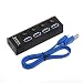 Produktbild LiChiLan USB-3.0-Hub (4 Ports, USB 3.0, 4 Ports, Ladegerät, Wechselstrom, Hi-Speed) für PC/Laptop