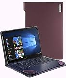 Broonel - Série Profile - Etui Violet en Cuir De pour Ordinateur Portable Compatible avec Le ASUS Chromebook C523NA-A20033 Laptop 15'
