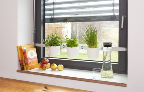 Kräuter- und Pflanzenleiter 'Vega', 72,5 bis 111,5 cm, weiß