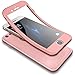 Produktbild Hülle für iPhone 7 plus,iPhone 8 plus Vollschutz Case + Gratis Panzerglas, SaKuLa 360 Grad Komplettschutz Vorder und Rückseiten Ganzkörper-Koffer Weich TPU Schutzhülle für iPhone 7/8 plus [Thin Fit 360°] Rundumschutz-Schale Etui Bumper Cover Tasche für iPhone 7/8 plus ,Soft Silikon Stoßdämpfend Beidseitiger Handyhülle Touchscreen 3 in 1 Ultra Dünne Handytasche für iPhone 7/8 plus-Roségold
