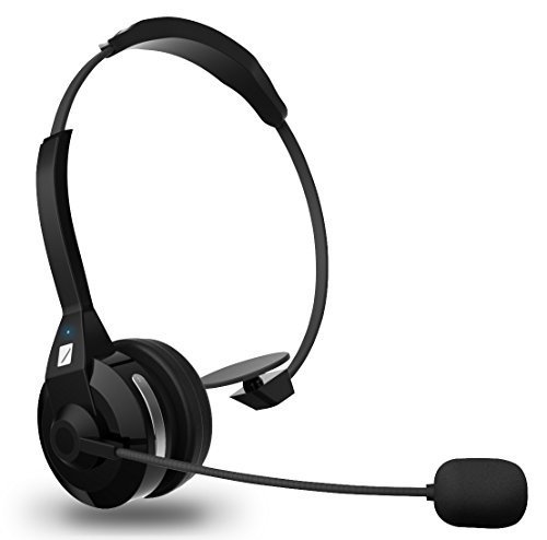 FRiEQ Cuffie Auricolare Multipoint con Cancellazione di Rumori universale Wireless e Bluetooth (4.0), 30 Ore di conversazione con Microfono incorporato per iPhone 6 / 5s / 4 / 4s, LG, Sony, Blackberry, Samsung, HTC, Nokia, Smartphone - Compatibile con tutti i dispositivi Bluetooth