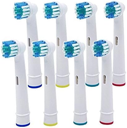 Vinallo 8 PCS Universal Electric Replacement Toothbrush head for Braun Oral B SB-17A Soft Beist