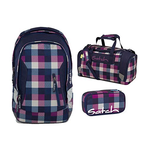 Preisvergleich Produktbild Satch Schulrucksack-Set 3-TLG Sleek Berry Carry Lila