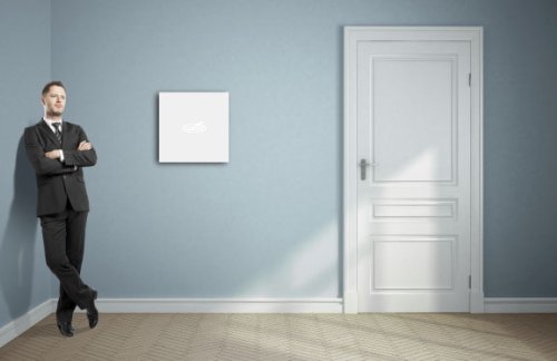 Loxley Ashgate Künstlerleinwand, 50,8 x 50,8 x 3,6 cm, Weiß - 2