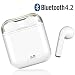 Produktbild Bluetooth-Headsets, kabellose Headsets Headset Bluetooth 4.2 InEar-Kopfhörer Ohrhörer Drahtloses Stereo-In-Ear-Freisprech-Mikrofon für Apple Airpods Android/iPhone (White)