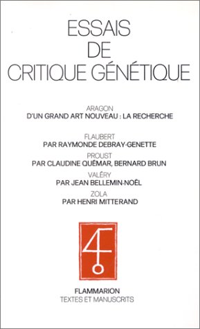 Download Essais de critique génétique