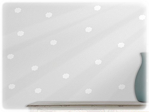 Preisvergleich Produktbild wandfabrik - Wandtattoo - 66 schöne Wolken in weiß