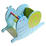 Labebe - Kinder Holz Schaukel Schnecke (Blau)