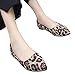Produktbild Makefortune 2019 Frühjahr Frauen einzelne Schuhe, modische Flock Leoparden Druck flach einzelne Flache Spitze Freizeitschuhe