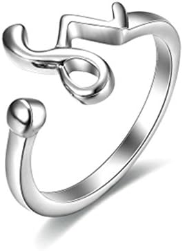 Sewanz Women's Simple Sterling Silver Finger Rings, Constellation Capricorn Opening Filigree Nail Ring,Jewelry Accessories