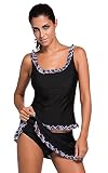 Lukis Damen Bikini Set Zweiteilig Schwimmanzug Tankini Bademode - 4
