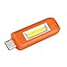Produktbild Mini USB wiederaufladbar Taschenlampe , Siswong COB Taschenlicht 3 Modus Schlüsselanhänger Draussen Tragbar Reise Flashlights (Orange)