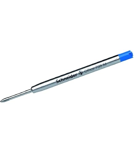 Senator Ricariche Per Penna A Sfera In Metallo – Set Da 2 – Colore Blu – Tratto 1,0 Mm (M) – Formato G2 – ISO 12757-2