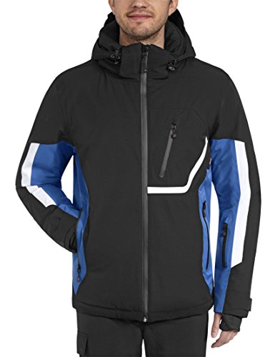 Maier Sports Herren Skijacke Amden, Black / Strong Blue, 52, 110507