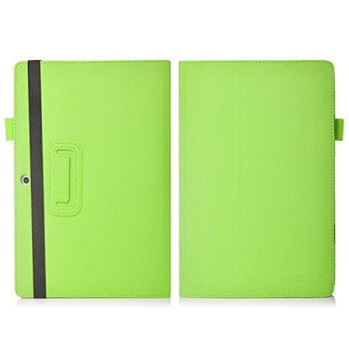 Acer Iconia Talk S (A1-734) 17,78 cm (7 Zoll) hülle, IVSO hochwertiges PU Leder Etui hülle Tasche Case – mit Standfunktion, super 360° Anti-Wrestling, ist für Acer Iconia Talk S (A1-734) 17,78 cm (7 Zoll) Tablet-PC perfekt geeignet (Für Acer Iconia Talk S (A1-734), Grün) - 7