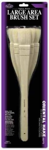 Royal 3 Piece Oriental Hake Large Area Brush Set Value Pack - Rart-115 - 3 Pack by Nowells