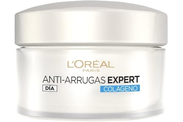 L'Oreal Paris Crema Hidratante Anti Arrugas De Día Colágeno, Fresca, Negro, 50 ml (Paquete de 1)