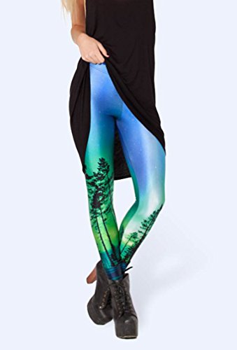 Molly Damen Einhorn Und Regenbogen-Muster Leggings - 2