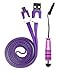 Produktbild Emartbuy® Duo Pack für UMi Hammer / UMi eMax / UMi Iron - Lila Metallic Mini Eingabestift + Lila Flaches Knotenfreies Micro USB Daten und Ladekabel