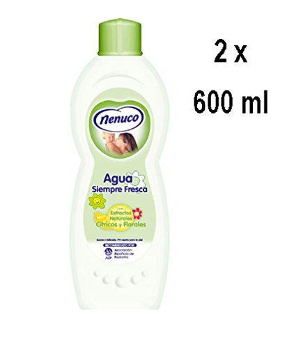 Preisvergleich Produktbild 2 x Nenuco Cologne für Kinder, Unisex – Citroen / Blumen - 600 ml