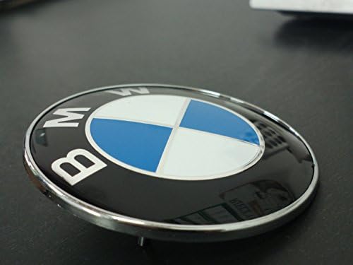 Replacement Blue White Emblem 82 mm on Front Hood Logo Sticker Badge Bonnet Tuning