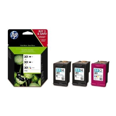 HP 301 Tintenpatronen, 3er-Packung (E5Y87EE)