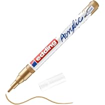 edding 5300 Marqueur acrylique fin - or - 1 feutre acrylique imperméable - pointe ronde fine 1-2 edding 5300 Marqueur acrylique fin - or - 1 feutre acrylique imperméable - pointe ronde fine 1-2