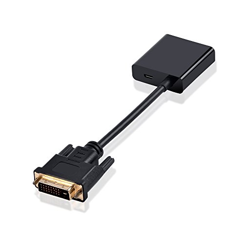V.TOP DVI auf VGA Aktives Video Adapter / Konverter Kabel (DVI zu VGA, 1080p, Schwarz) - 2
