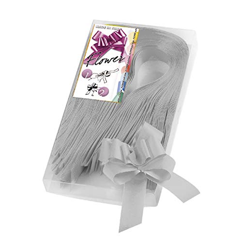 brizzolari-30 Cocardes Classiques autotirante 3 cm, Couleur Gris, 30 fiogrigio