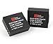 Price comparison product image DURAGADGET Twin-Pack Exclusive Action Camera Battery - 2x Rechargeable 3.3Wh Li-ion Battery (1100mAH, 3.7V) for SJ4000 | SJ5000 | SJ5000X | SJ5000+ Action Cameras