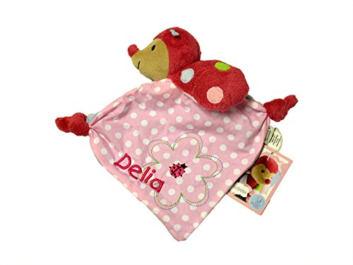 Sterntaler Schmusetuch medium in verschiedenen Motiven mit Ihrem Wunschnamen bestickt - ideales Geschenk zur Geburt, Taufe, Ostern oder Weihnachten