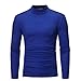 Produktbild Juliyues Herren Turtleneck Sweatshirt,Männer Langarmshirt Rollkragenshirt Rollkragenpullover Hemden Slim Fit Top Bluse