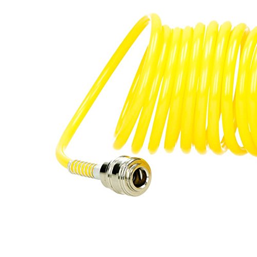 ECD Germany 2 x 7,5 m 15 m Druckluftschlauch Druckschlauch Luftschlauch Druckluft Spiralschlauch - 3