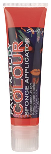 Stargazer Neon Face Paint, 100 ml, UV Red