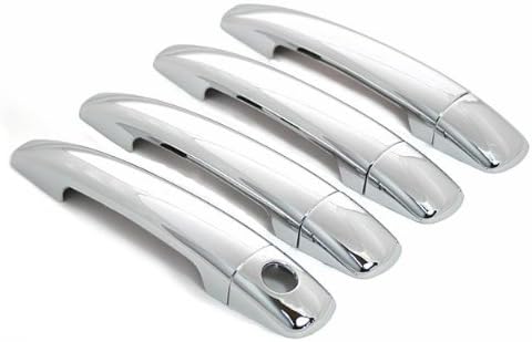 PSgiveU CH-01-0041C Mirror Chrome Side Door Handle Covers Trims