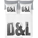 Devota&Lomba Juego de Fundas Nórdicas New York Blanco / Gris Cama 135