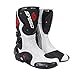 Produktbild Probiker Motorradstiefel 4 Jahreszeiten Rennradschuhe Rutschfest Umfassender Schutz Off-Road Anti-Kollisions-Stiefel,Black/White-UK8.5/EUP44