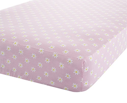 Catherine Lansfield Daisy Dreamer Single Fitted Sheet, Pink