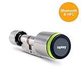 Smart Lock mit App registrieren, Zutrittsberechtigungen via Smartphone oder NFC Transponder vergeben, zeitlich begrenzen und löschen.