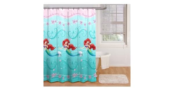 Little Mermaid Shower Curtain Amazon Co Uk Toys Games