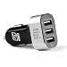 Produktbild equinux tizi Turbolader 3X (5,1A, Avus Silber) - 3fach USB Auto-Ladegerät