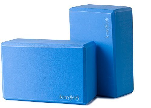 HemingWeigh Conjunto de 2 Bloques de Yoga Durable (Azul Claro)
