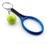 Lacivert Tenis Raketi Ve Topu Pvc Anahtarlık Kc766