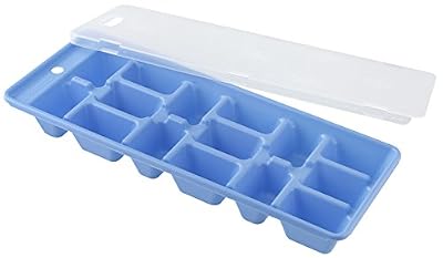 Fackelmann 49368 Bac à glaçon avec Couvercle, Plastique, Multicolore, 26